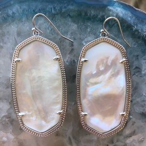 Kendra Scott Danielle earrings white silver